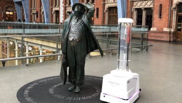 Gare de St Pancras : des robots tueurs de virus