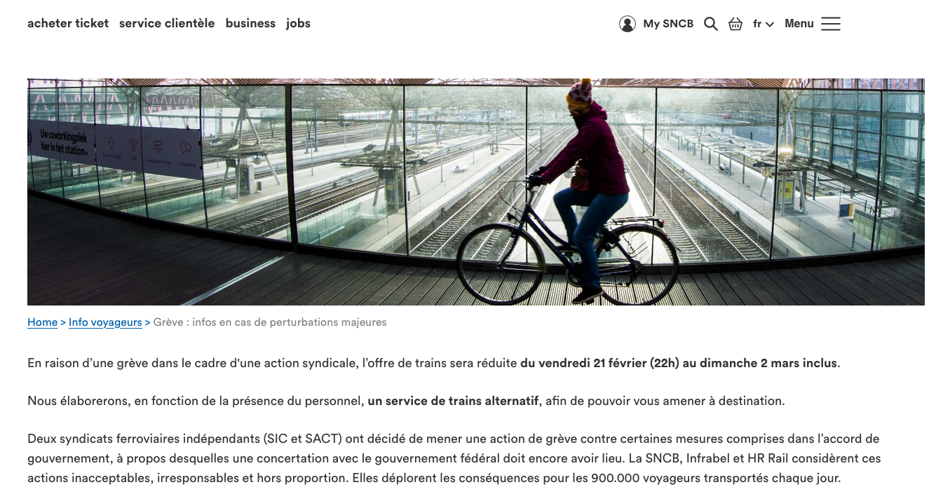 Grève à répétition en Belgique